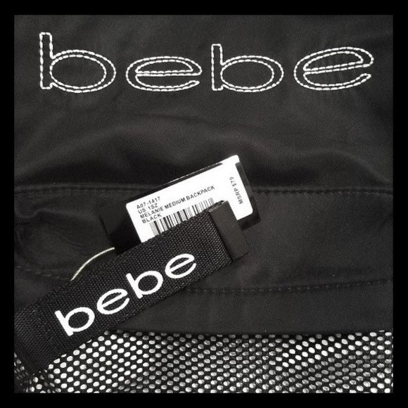 NEW BeBe Mini Black & White Backpack. - Picture 3 of 4